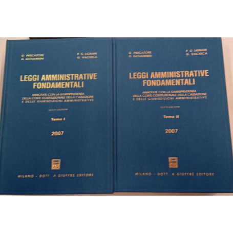 Leggi amministrative fondamentali (2 volumi)