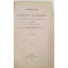 Istituzioni di diritto romano (parte prima)