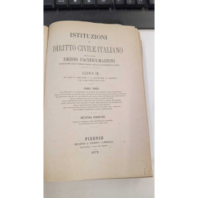 Istituzioni di diritto civile Italiano (Libro III) parte terza