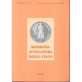 Rassegna avvocatura dello Stato. Anno LVIII n. 4.