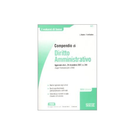 Compendio di diritto amministrativo.