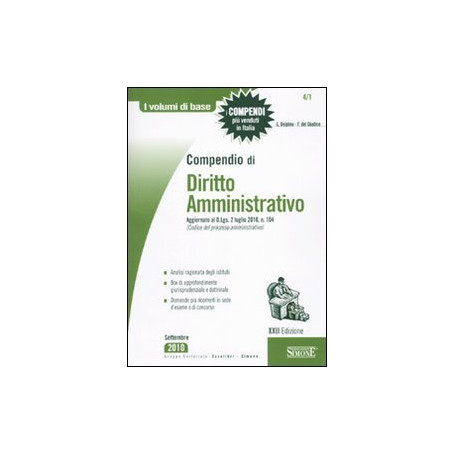 Compendio di diritto amministrativo.