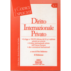 Diritto internazionale privato.