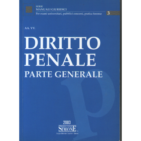 Diritto penale. Parte generale.