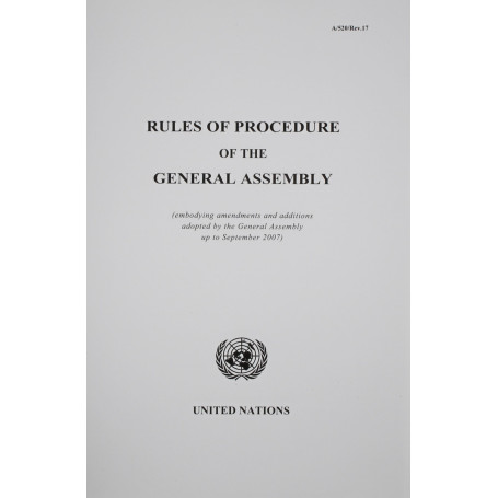 Rules of Procedure of the General Assembly.