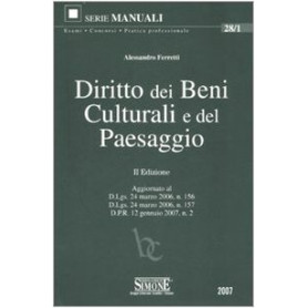 Diritto dei beni culturali e del paesaggio.