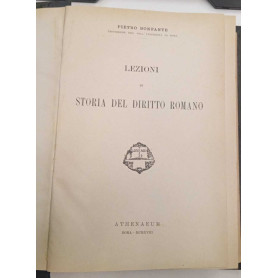 Lezioni di storia del diritto romano.