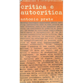 Critica e autocritica.