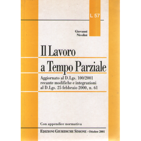 ll lavoro a tempo parziale.
