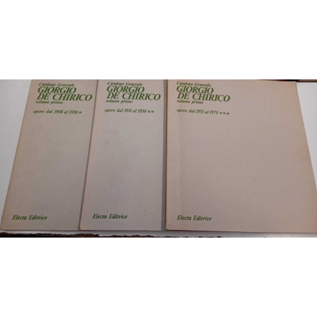 Catalogo generale Giorgio De Chirico (tre volumi)