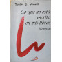 Lo que no està escrito en mis libros