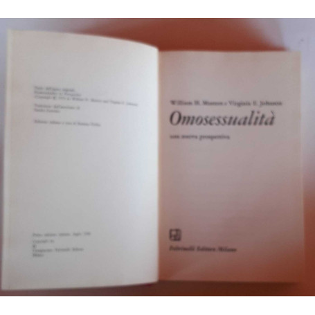 Omosessualità una nuova prospettiva