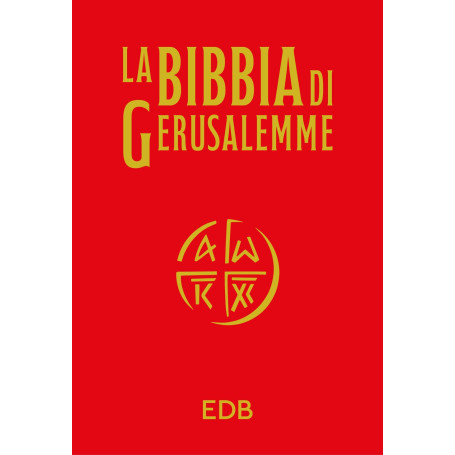 LA BIBBIA DI GERUSALEMME - EDIZIONE IN TELA ROSSA CON COFANETTO
