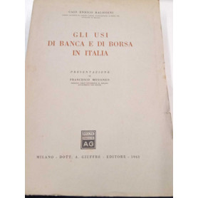 Gli usi di banca e di borsa in Italia