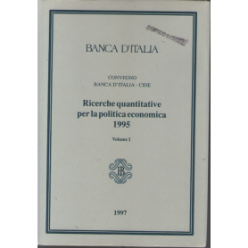 Ricerche quantitative per la politica economica 1995 2 voll. aa. vv. 1997