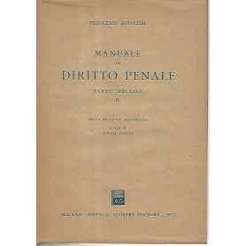 Manuale di diritto penale. Parte speciale II