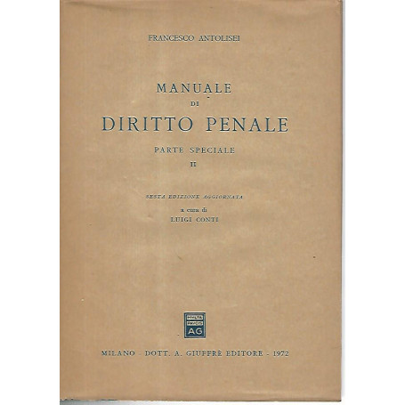Manuale di diritto penale. Parte speciale II