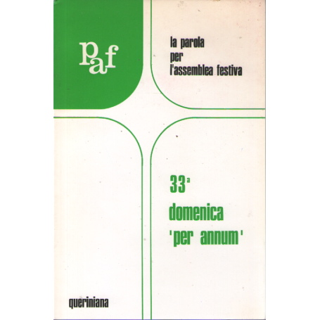 33^ domenica 'per annum'.