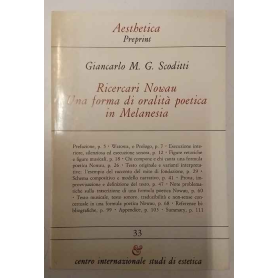 Aesthetica Preprint. Ricercari Nowau una forma di oralità poetica in Melanesia.
