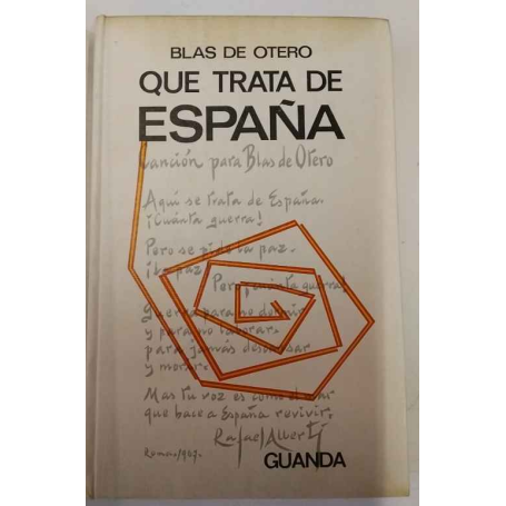 Que trata de España. Testo a fronte.