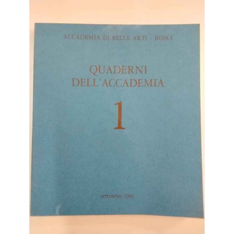 Quaderni dell'accademia 1