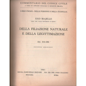 Della filiazione naturale e della legittimazione. Art. 250-290