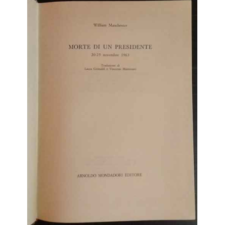 Morte di un presidente : 20-25 novembre 1963