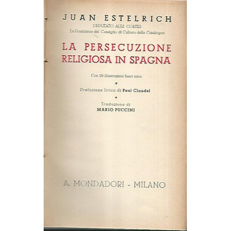 La persecuzione religiosa in Spagna