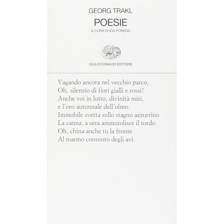 Poesie. Testo tedesco a fronte.