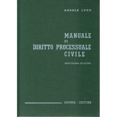 Manuale di Diritto processuale Civile