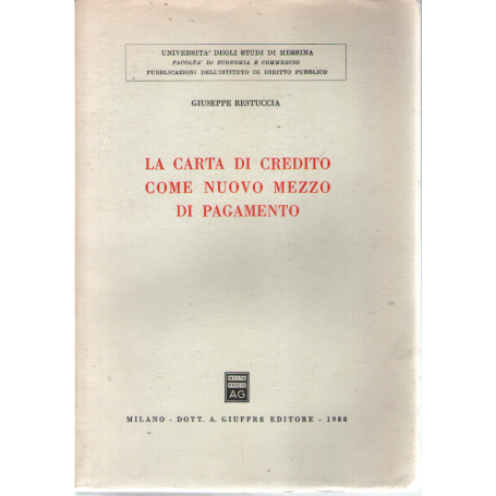 La carta di credito come nuovo mezzo di pagamento.