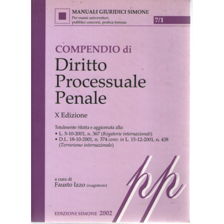 Compendio di diritto processuale penale