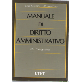 Manuale di diritto amministrativo vol. 1 parte generale