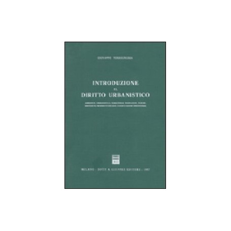 Introduzione al diritto urbanistico.