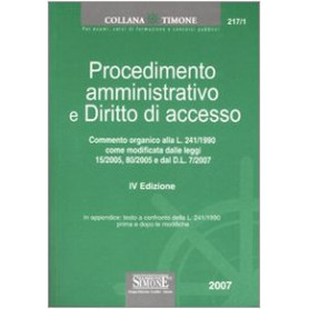 Procedimento amministrativo e diritto di accesso