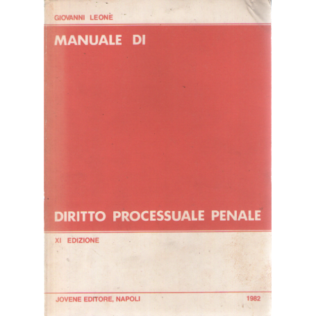 Manuale di diritto processuale penale