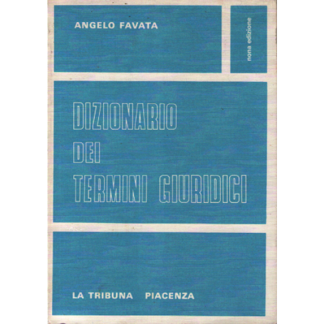 Dizionario dei termini giuridici.
