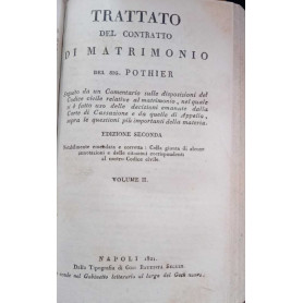 Trattato del contratto di matrimonio un tomo (all'interno tre volumi)