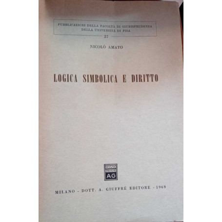 Logica simbolica e diritto