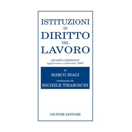 Istituzioni di diritto del lavoro