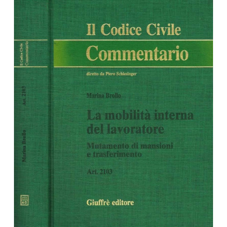 La mobilità interna del lavoratore. Mutamento di mansioni e trasferimento. Art. 2103