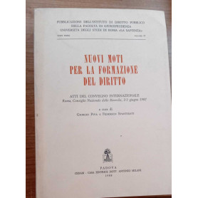 Nuovi moti per la formazione del diritto