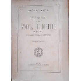 Disegno d'una storia del diritto in Italia dall'origine di Roma ai nostri tempi