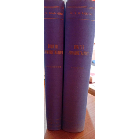 Diritto amministrativo (due volumi)