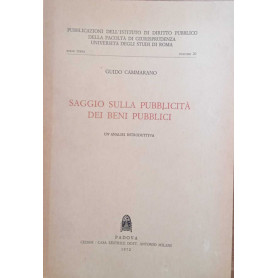 Saggio sulla pubblicita dei beni pubblici. Un'analisi introduttiva