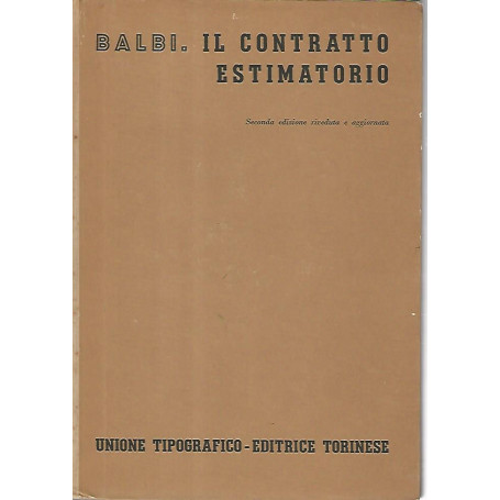 Il contratto estimatorio