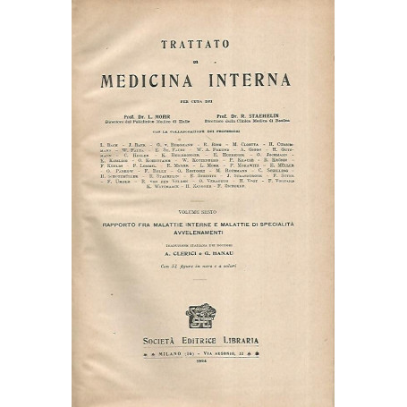 Trattato di medicina interna. Volume sesto