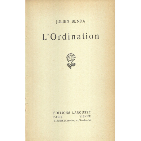 L'Ordination