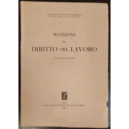 Nozioni di diritto del lavoro