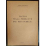 Saggio sulla pubblicità dei beni pubblici